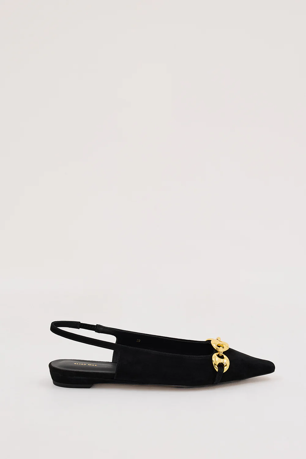 ALIAS MAE BLACK SUEDE HARRIET FLAT