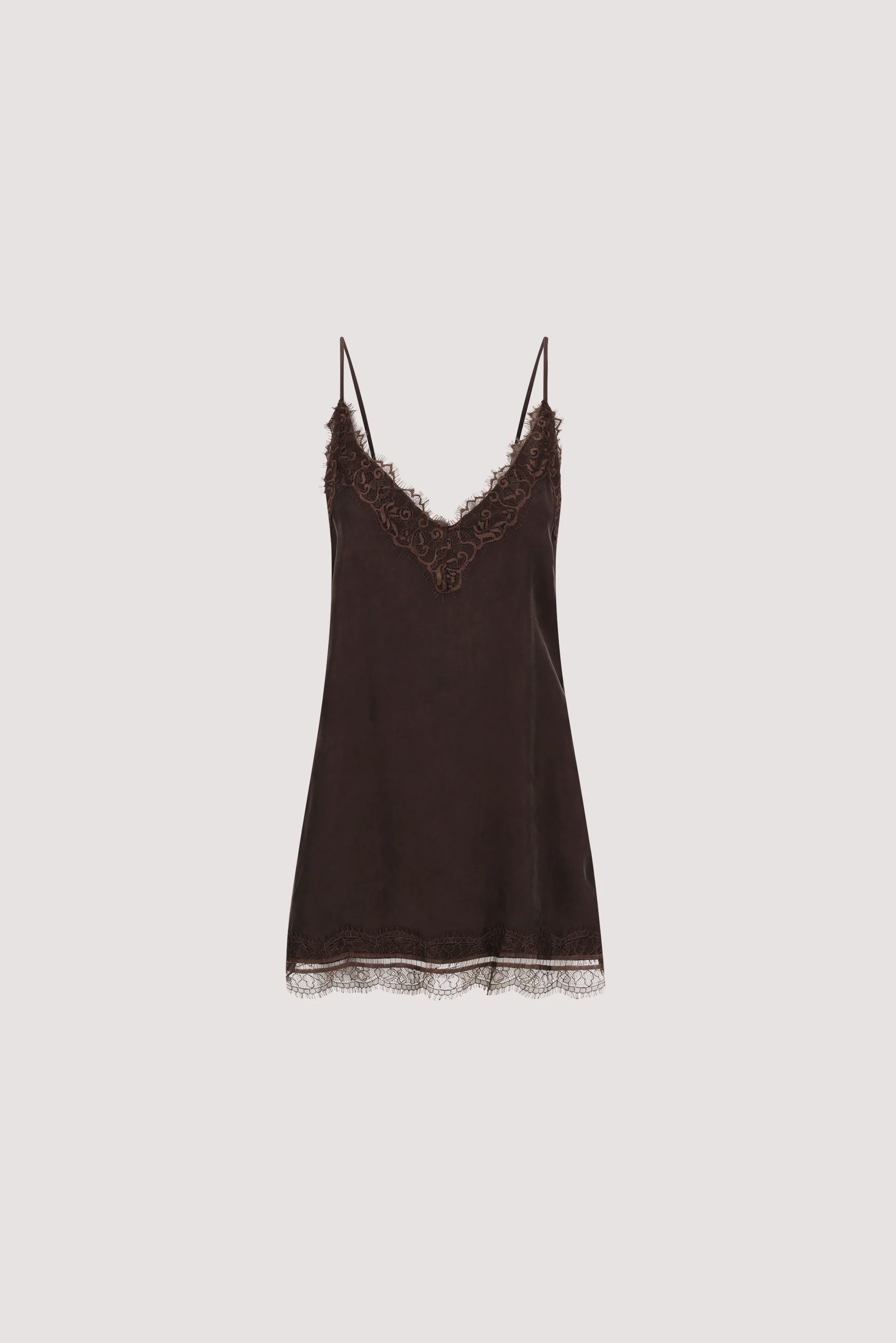 ANDREA PLUM CHOC SLEEVELESS LACE CAMI TOP - Image 8