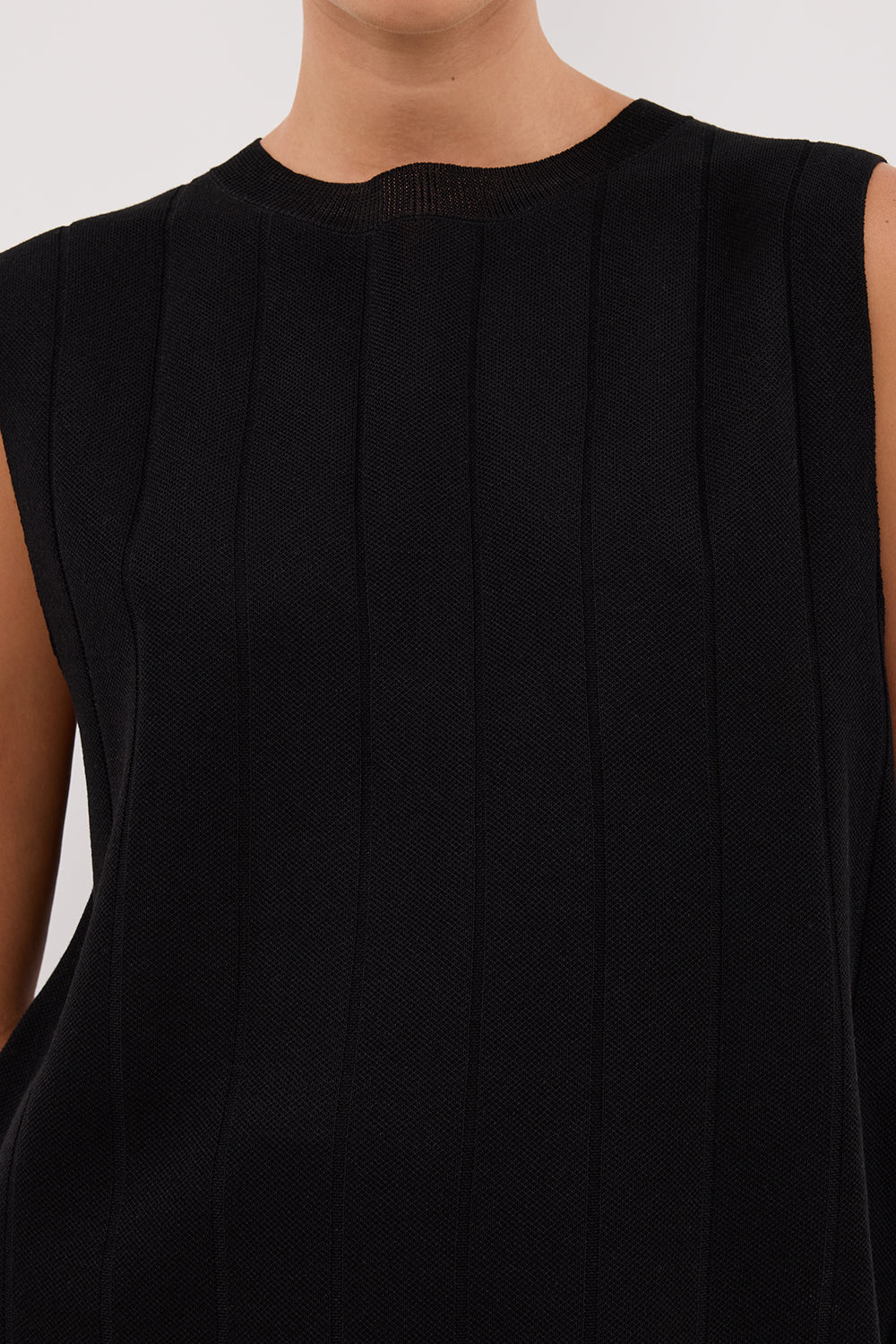 ARIA BLACK FRINGED TUNIC TOP - Image 5