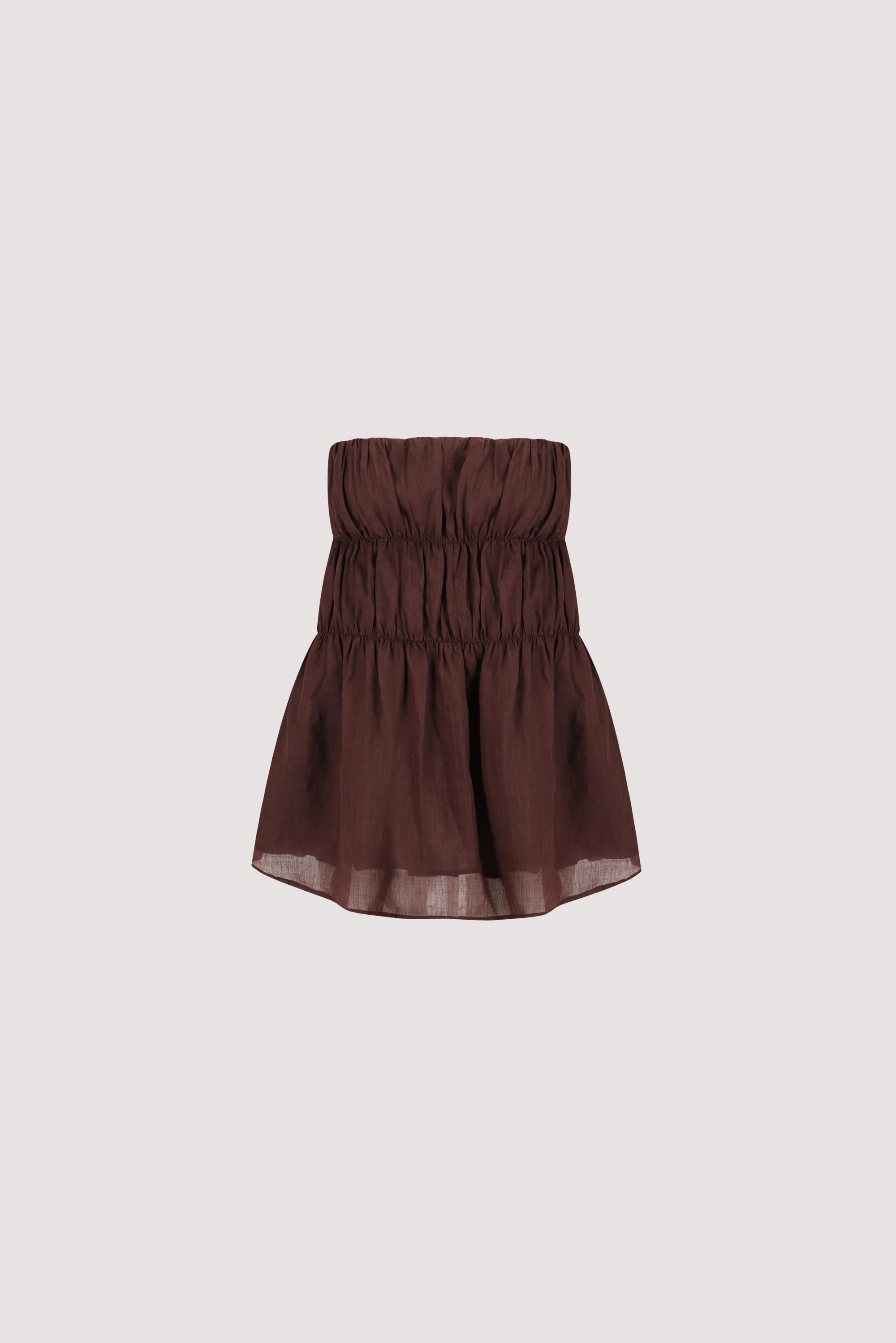ARTIE WALNUT RAMIE STRAPLESS TOP - Image 6