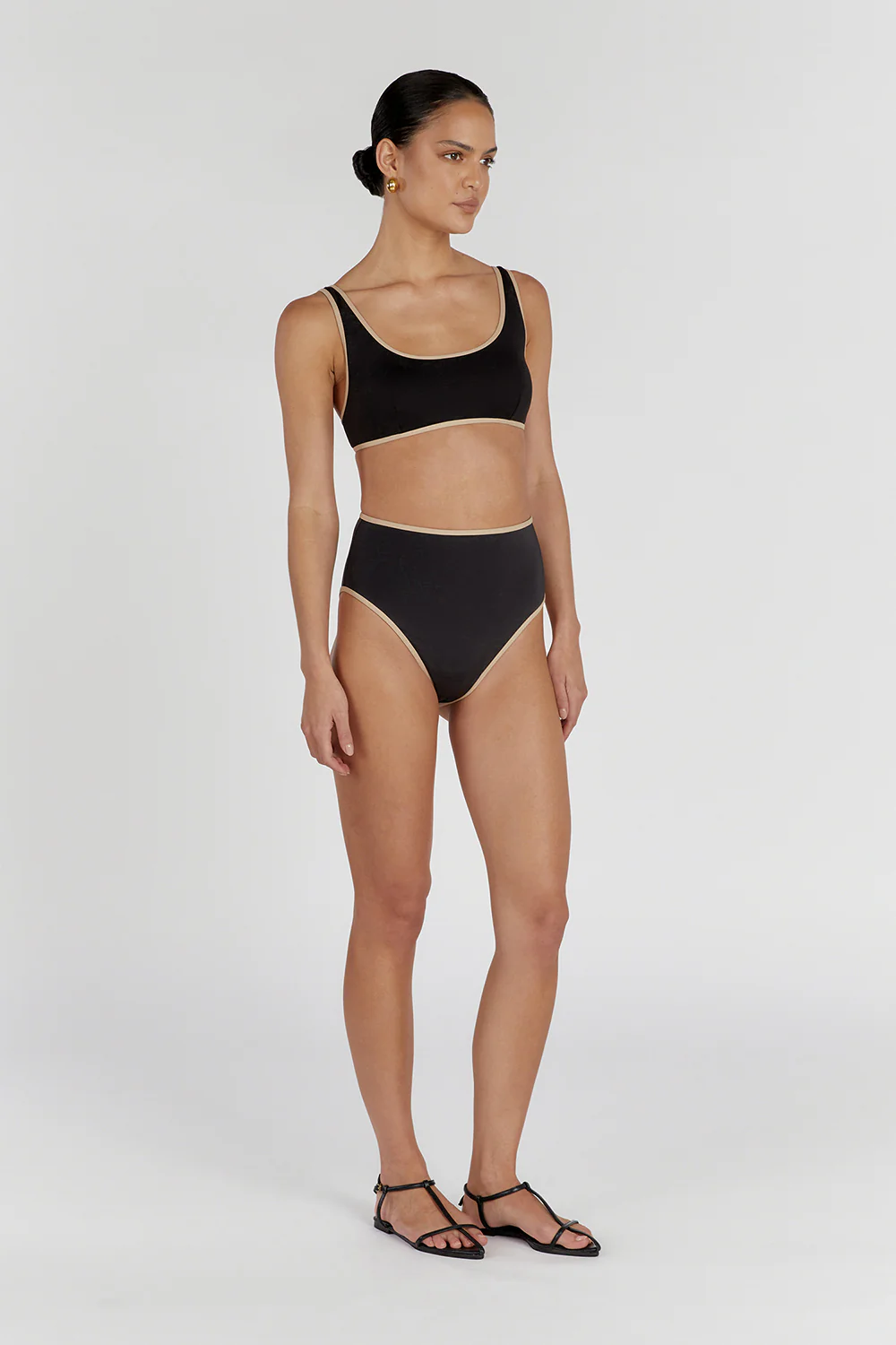 BAILEY BLACK CONTRAST SCOOP TOP - Image 3