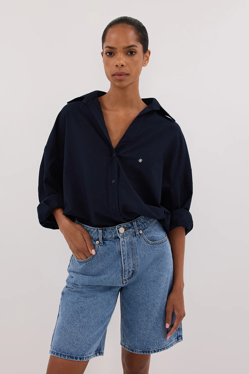BAMBI BLUE BERMUDA DENIM SHORT - Image 2