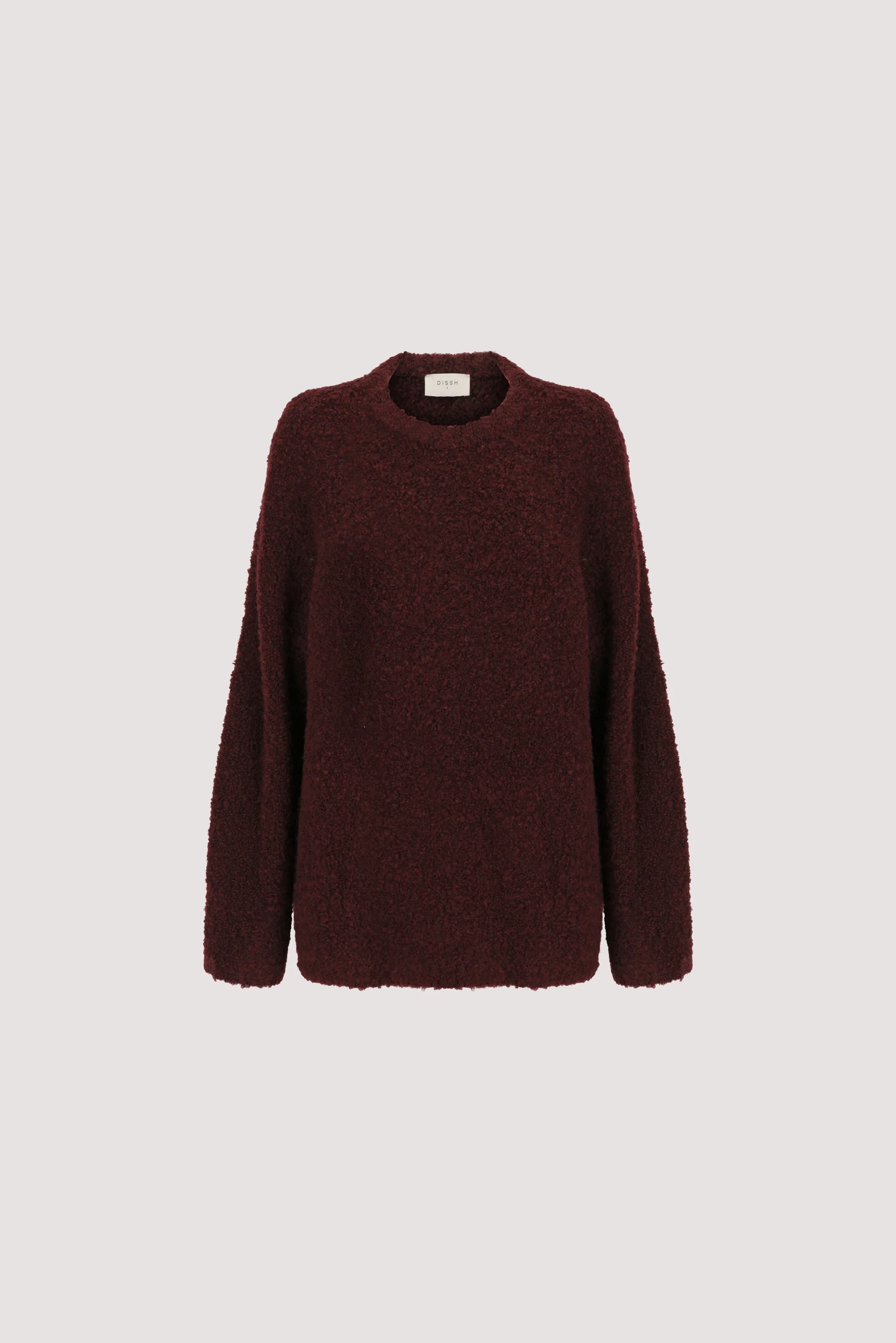 BILLIE WINE TEXTURED KNIT JUMPER - Image 8