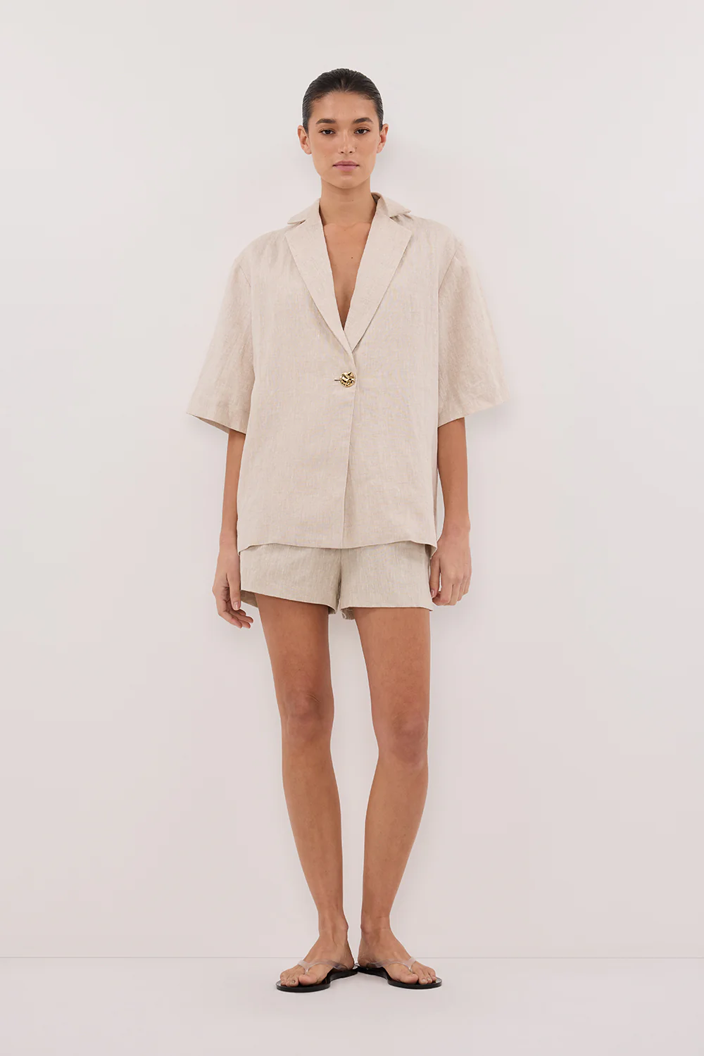 CORY NATURAL LINEN SHORT