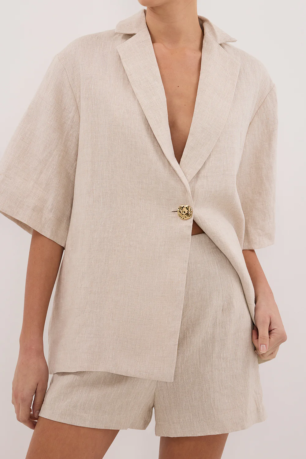 CORY NATURAL LINEN SHORT - Image 6