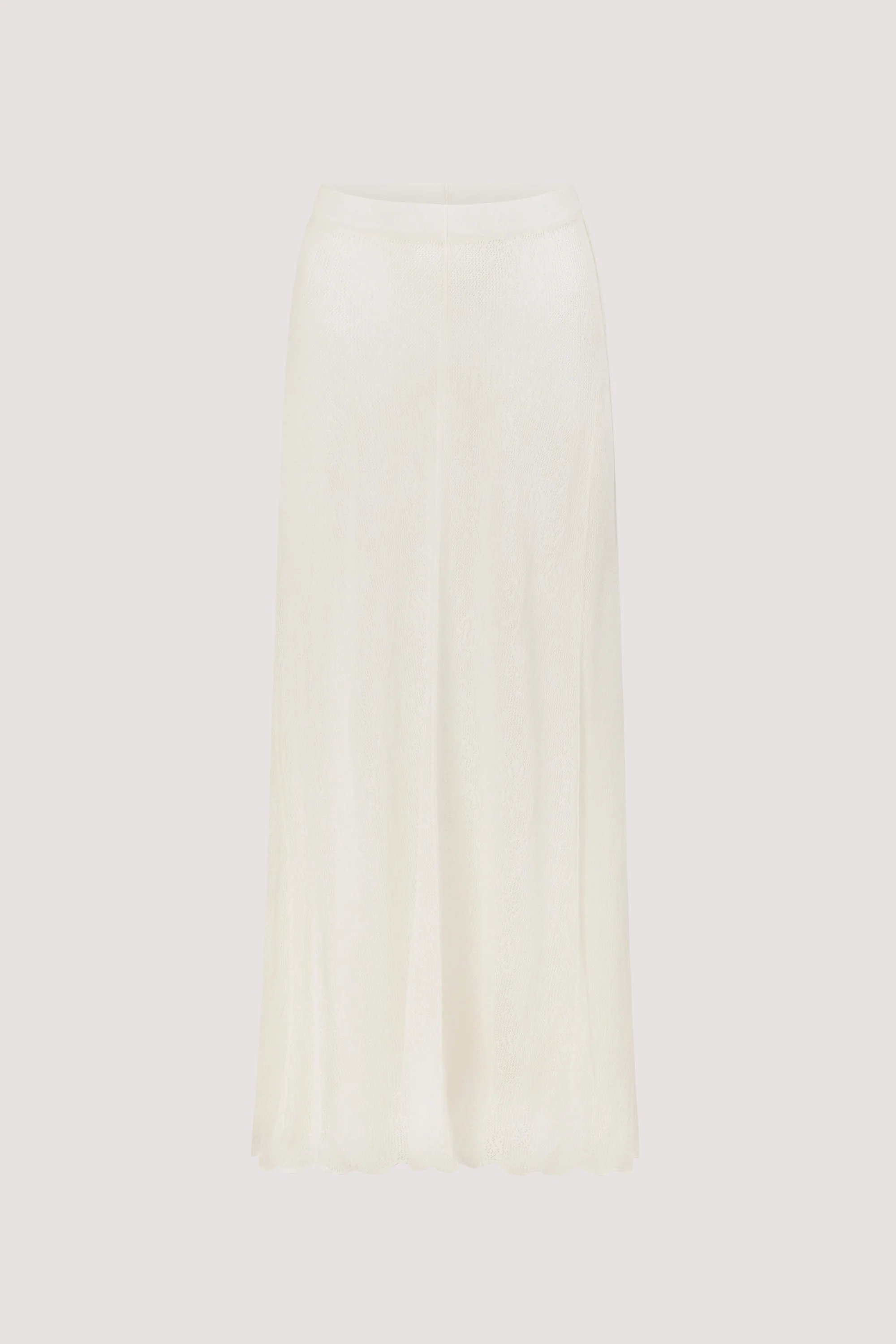 DELIA OFF WHITE LACE MAXI SKIRT - Image 10