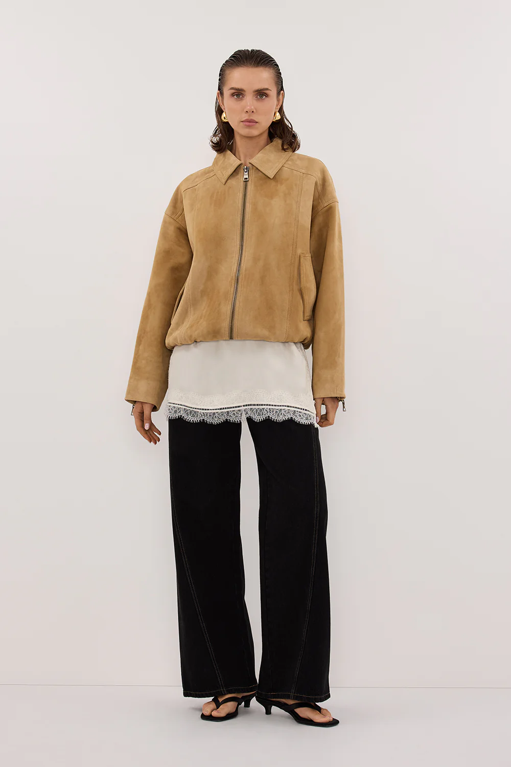 DENVER PAMPAS SUEDE LEATHER BOMBER JACKET