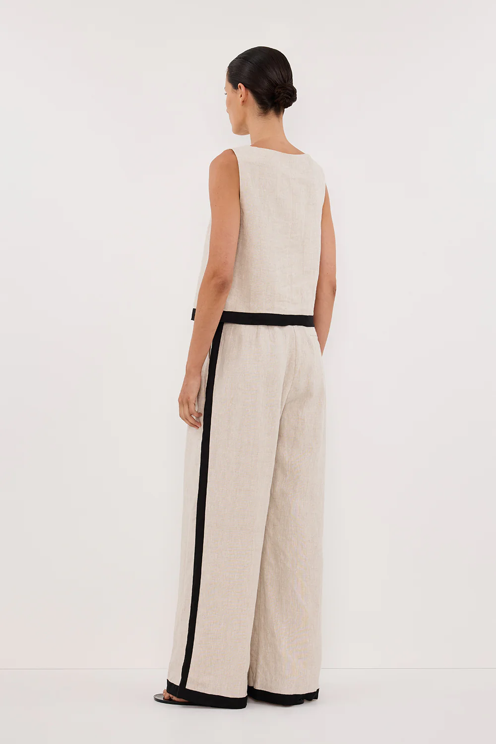 EBONY NATURAL LINEN TOP - Image 4