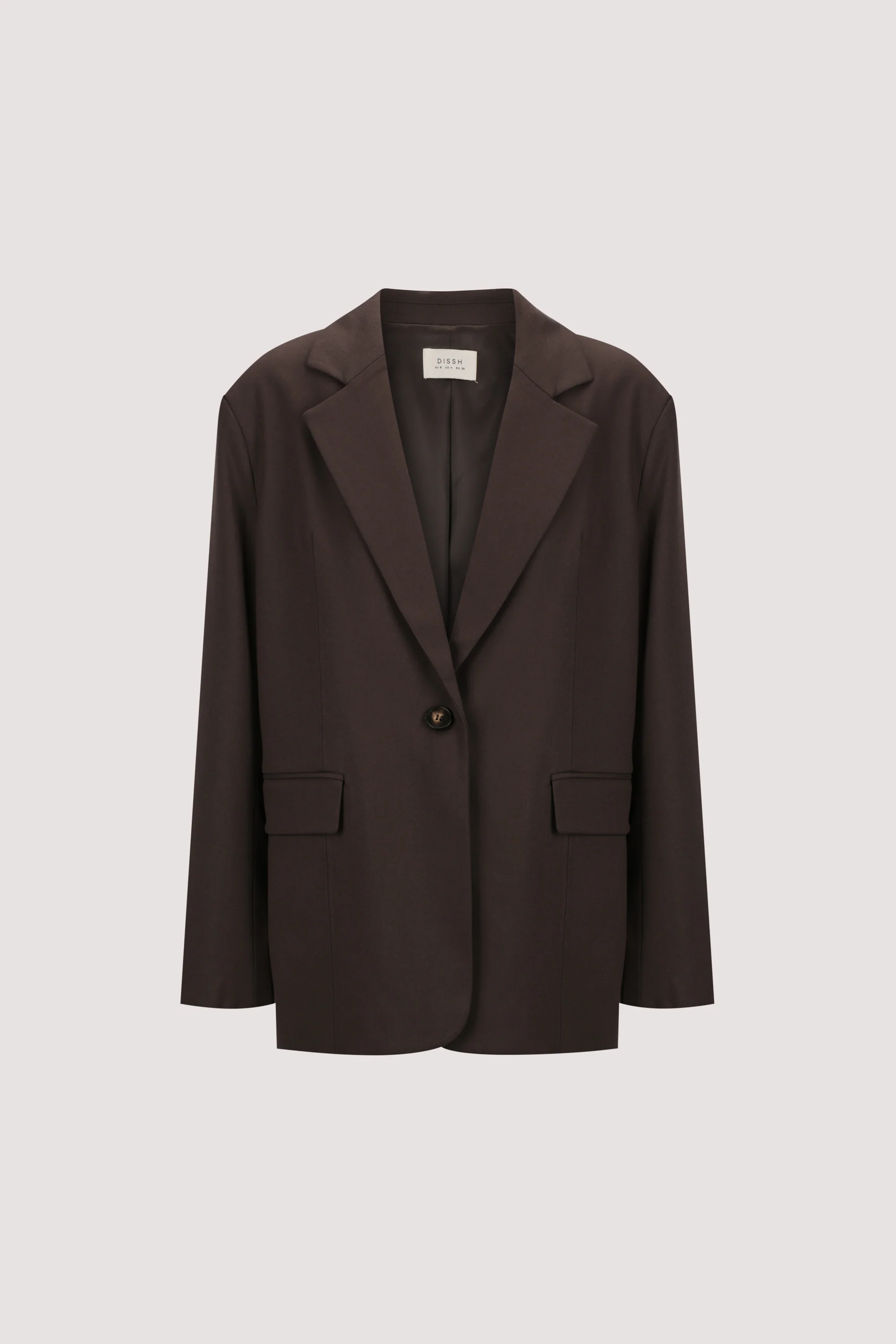 EDEN BITTER CHOC OVERSIZED BOXY BLAZER - Image 6