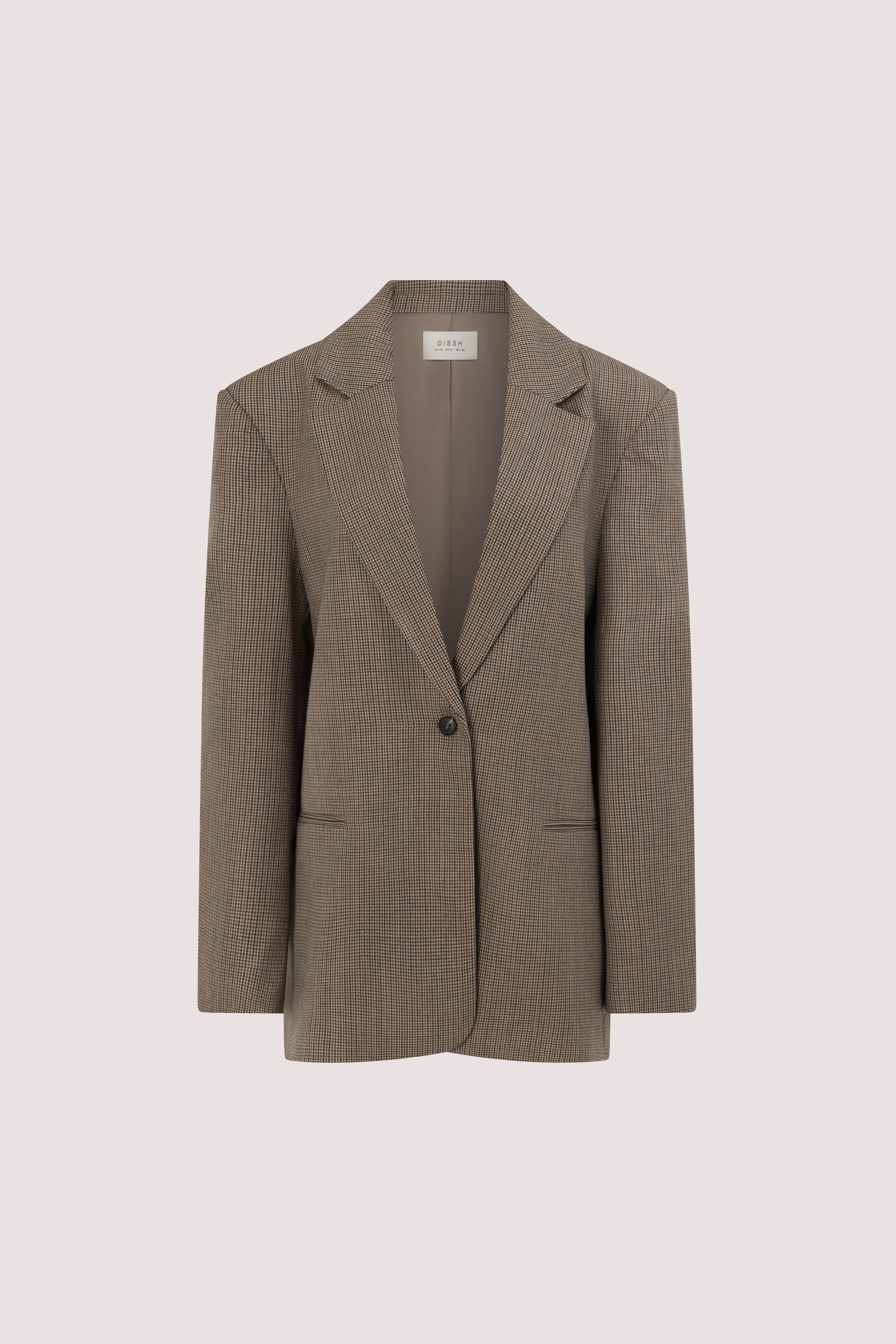 ELLORY BUFF OVERSIZED HOUNDSTOOTH BLAZER - Image 8
