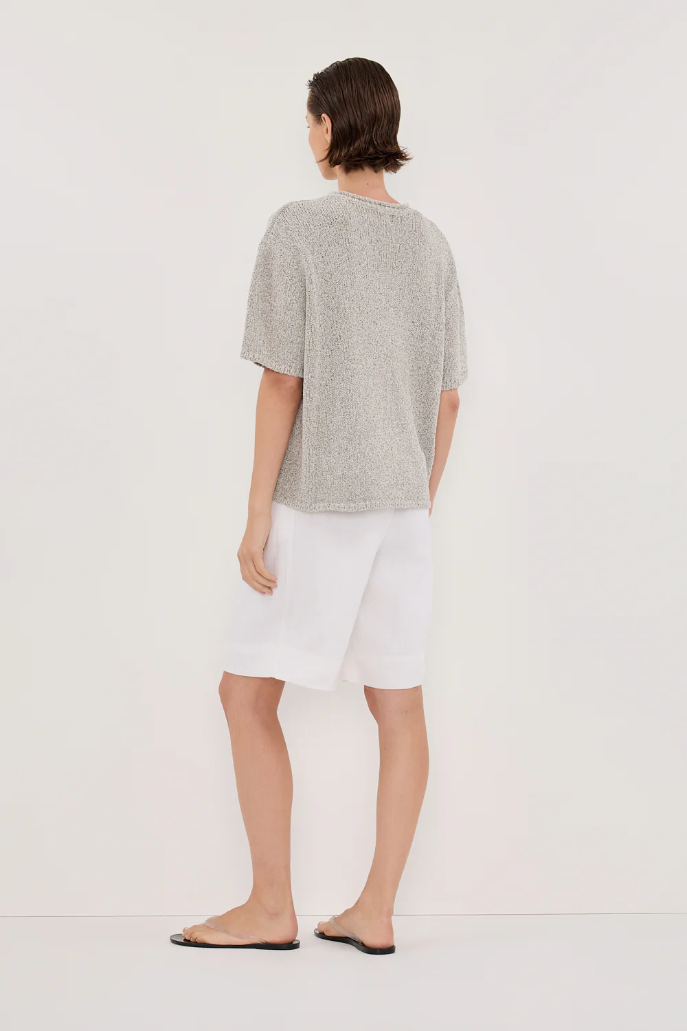 ERIN SILVER MARLE BOXY KNIT TEE - Image 4