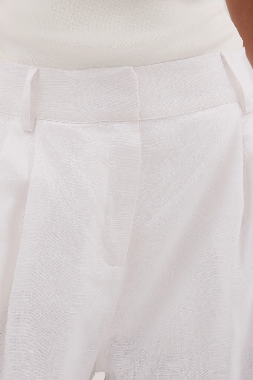 FRAN WHITE LINEN PANT - Image 6