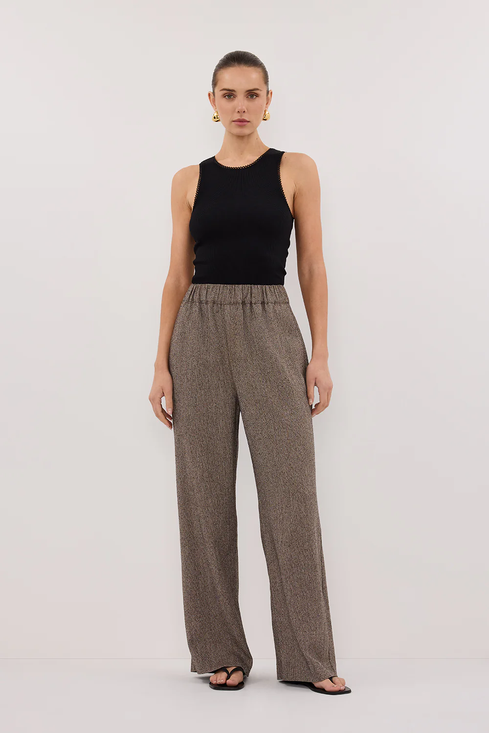 FRANKIE CHOC TWEED PANT - Image 6