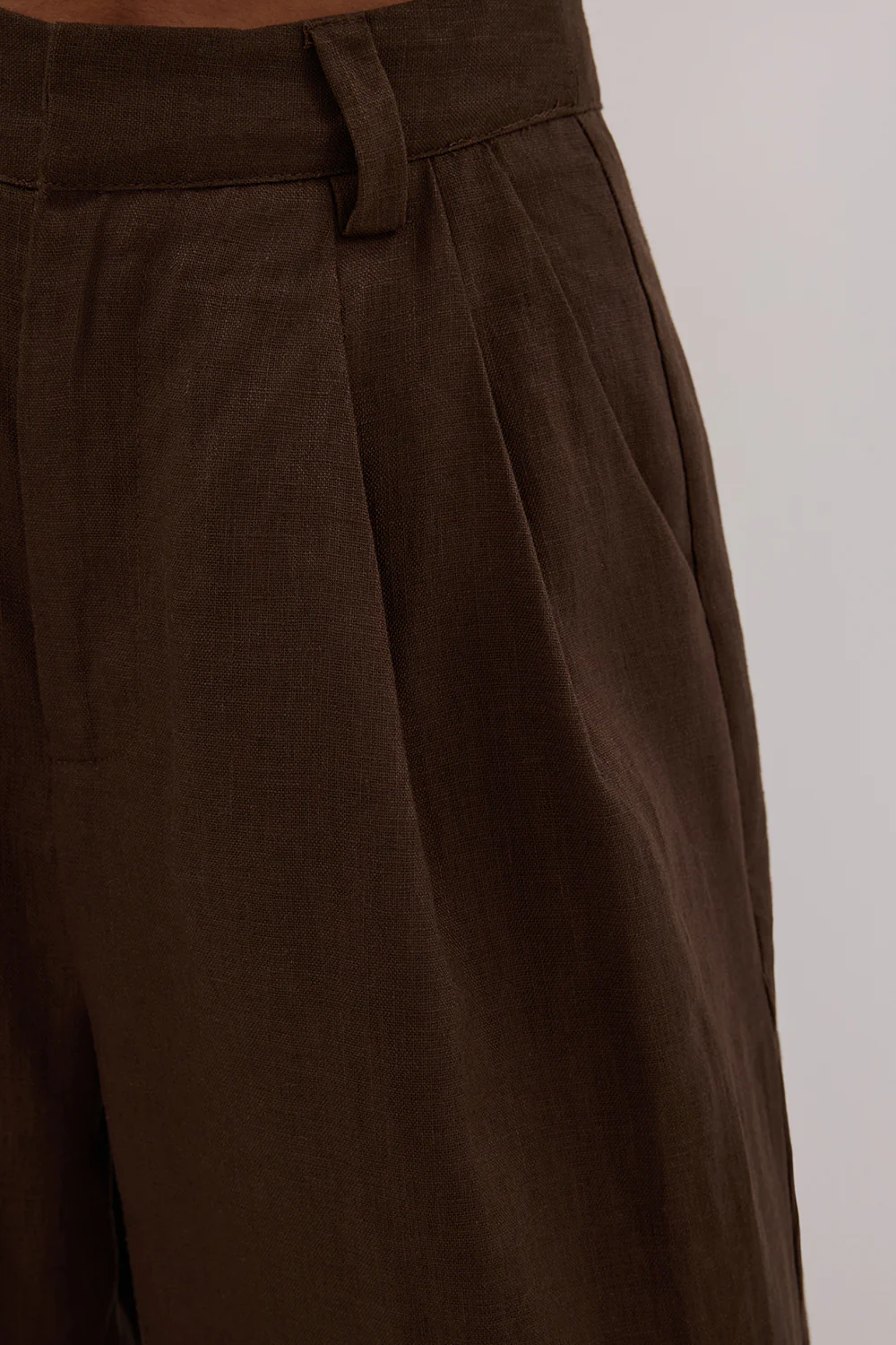 HOLDEN BITTER CHOC LINEN PANT - Image 5