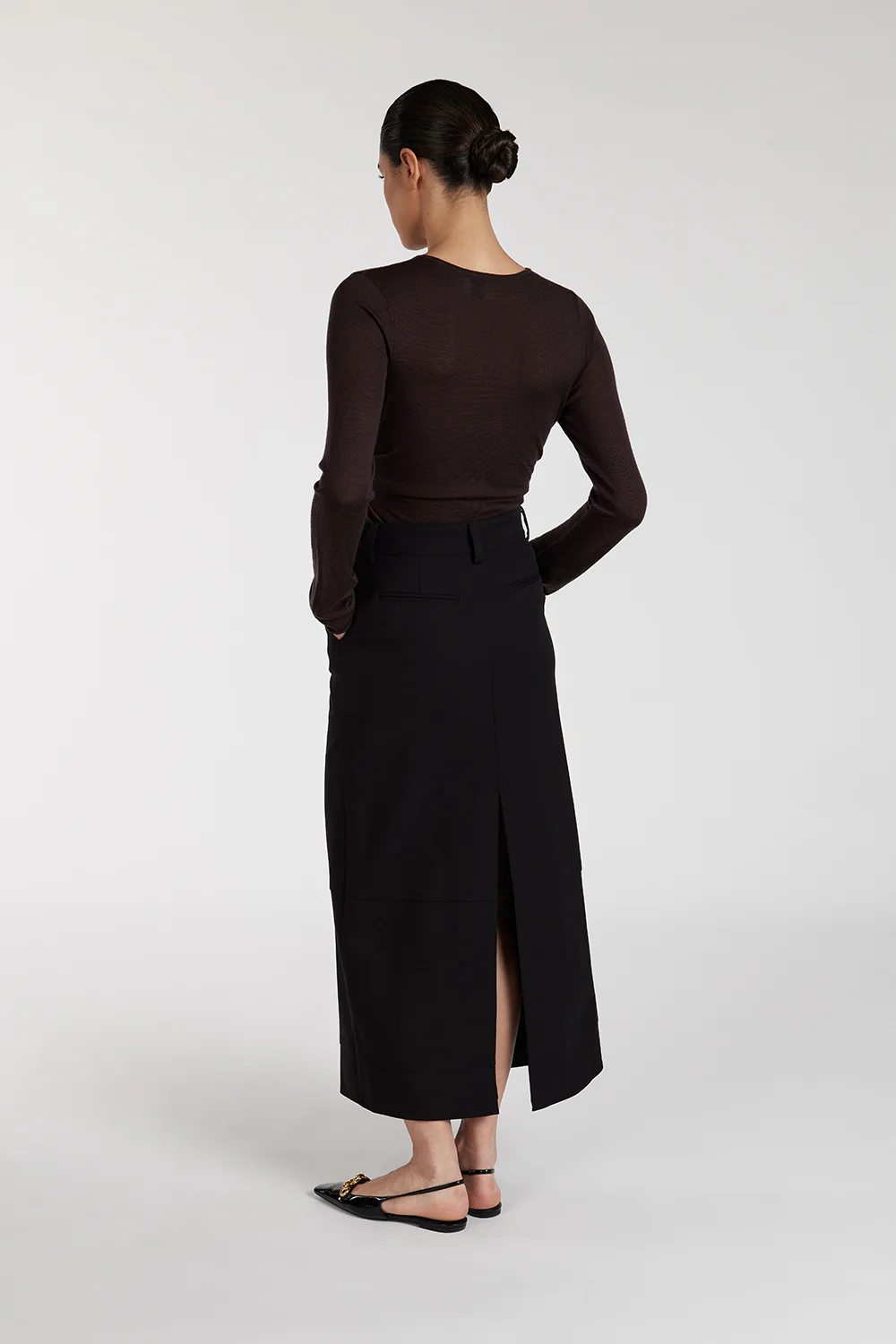 JAC BLACK MIDI SKIRT - Image 4