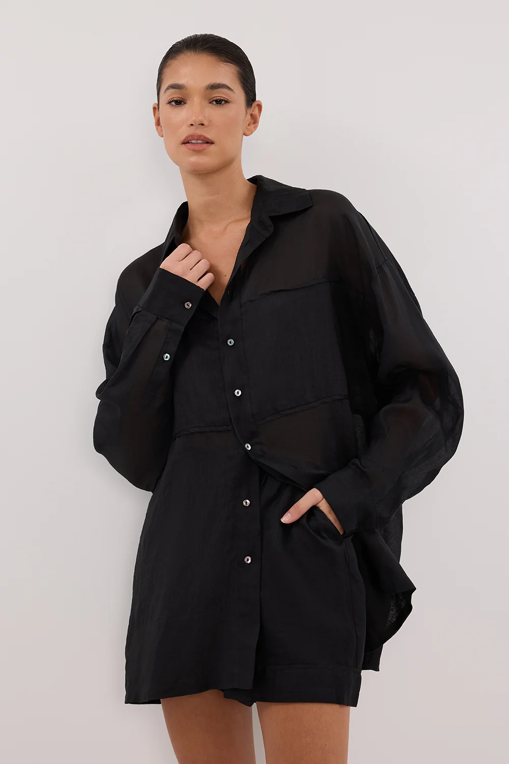 KAI BLACK RAMIE SHORT - Image 2