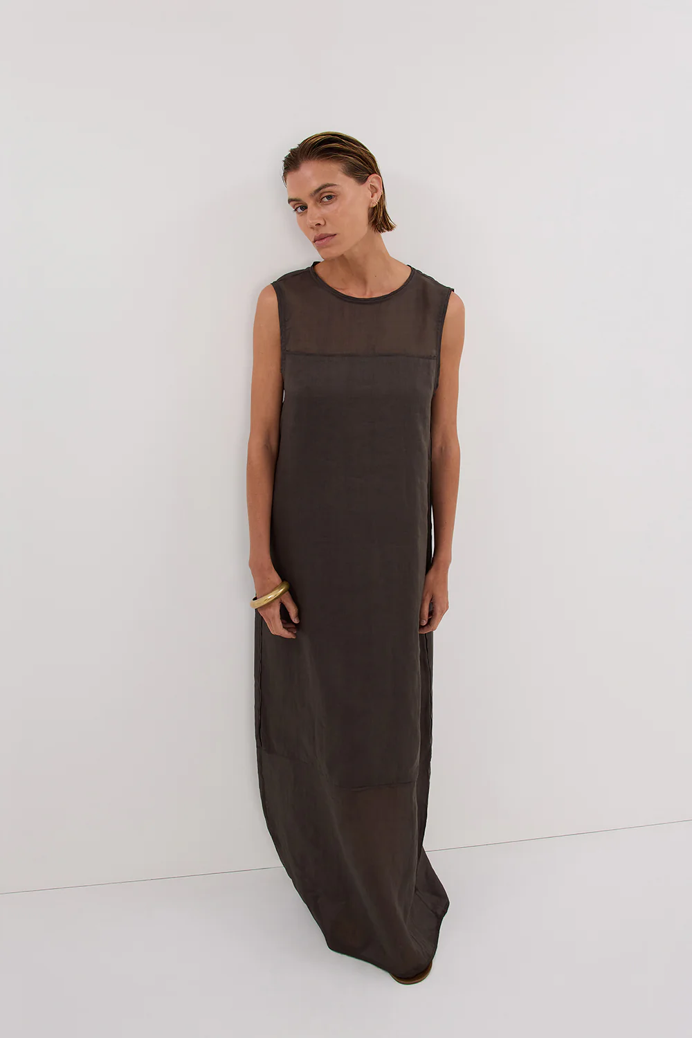 KAI PETROL RAMIE SHELL MIDI DRESS - Image 6