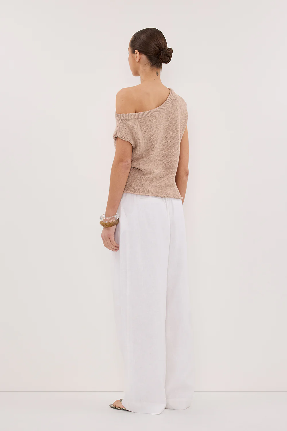 KERRY TAN ASYM KNIT TOP - Image 4