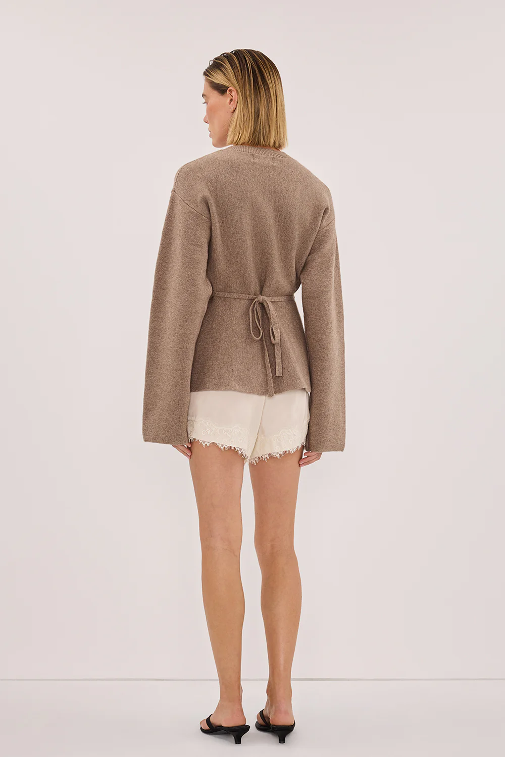 LANIE CHOC LONG SLEEVE KNIT TOP - Image 4