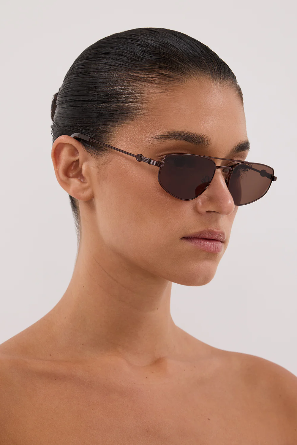 LUV LOU THE HARVEY BRONZE SUNGLASSES - Image 4
