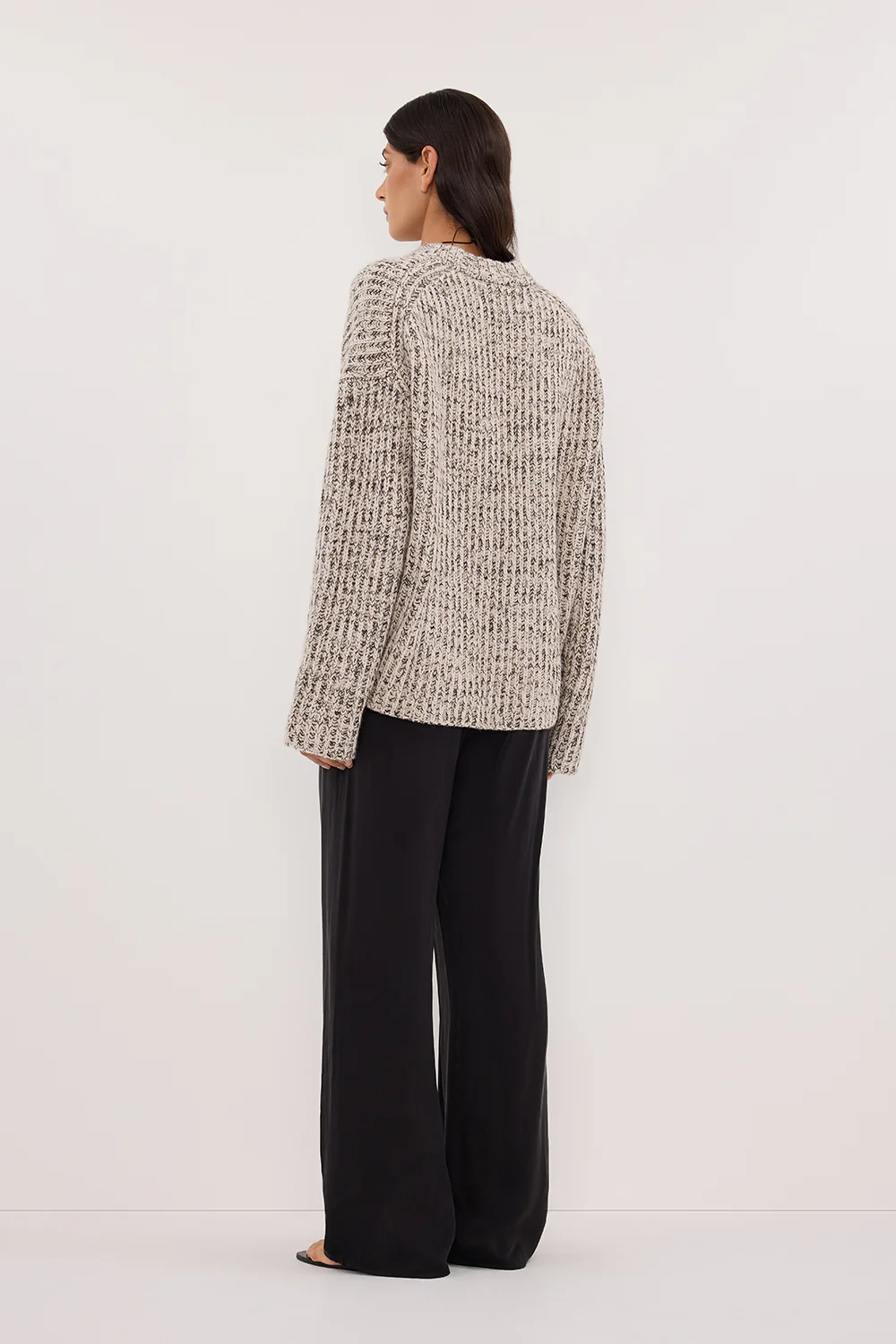 MARLEY IVORY CHOC SPECKLE JUMPER - Image 4