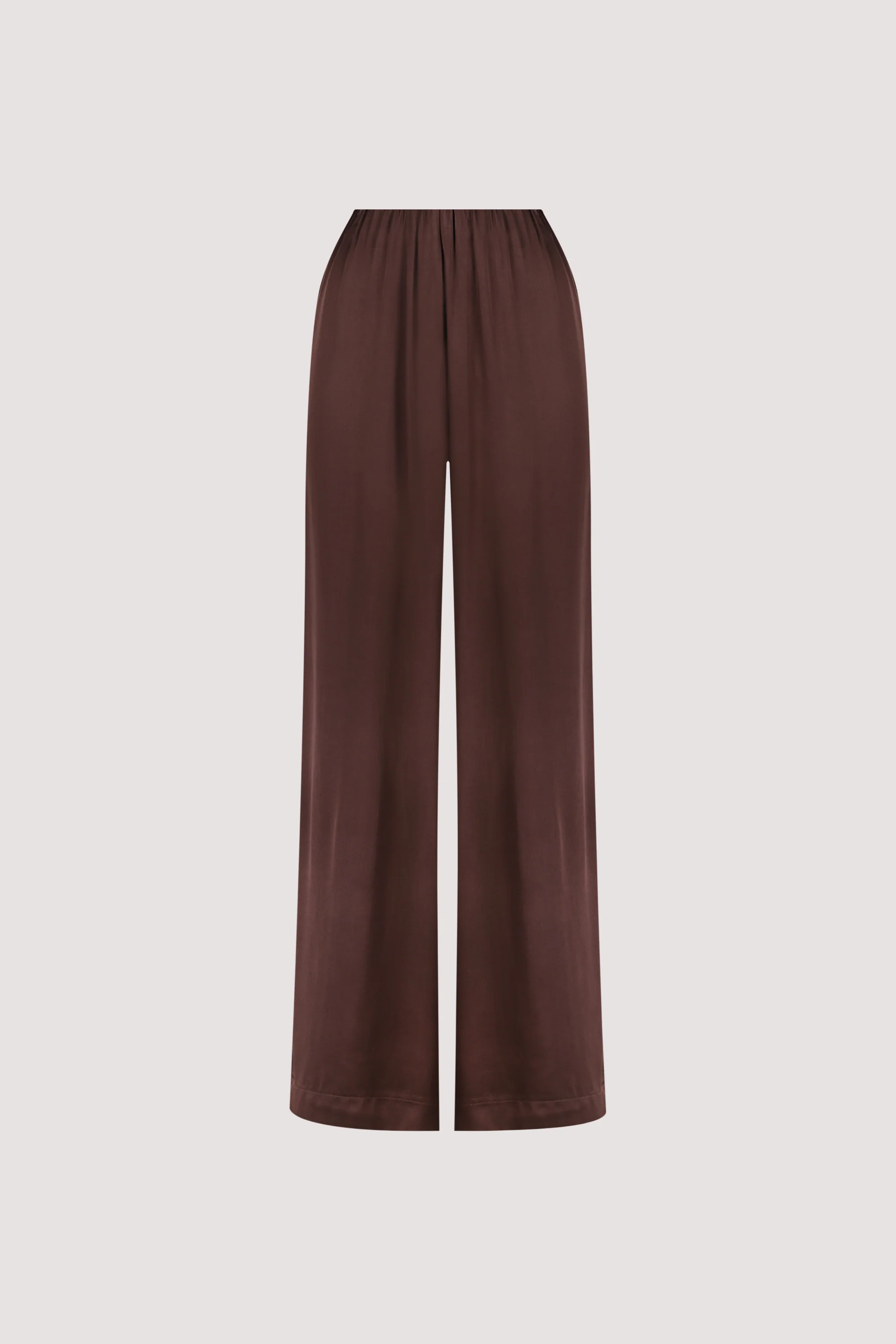 MONICA BITTER CHOC SATIN PANT - Image 7