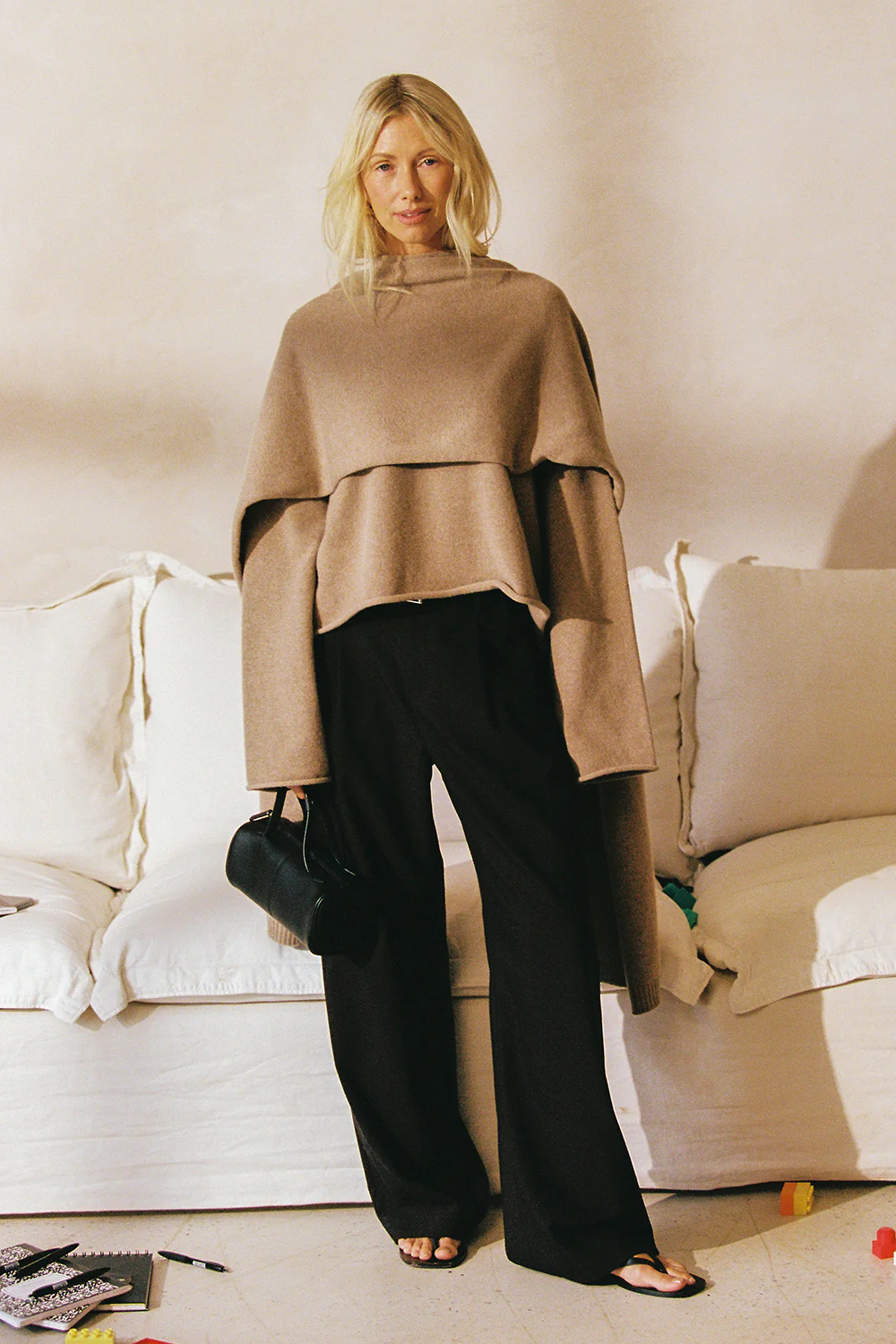 MONIQUE PEAT CHOC TAILORED PANT