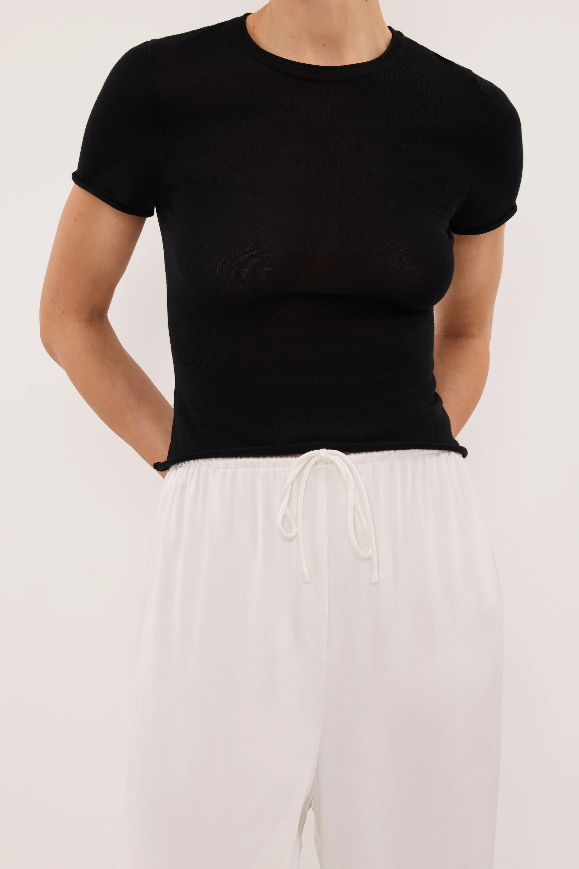 MYA WHITE SATIN PANT - Image 5
