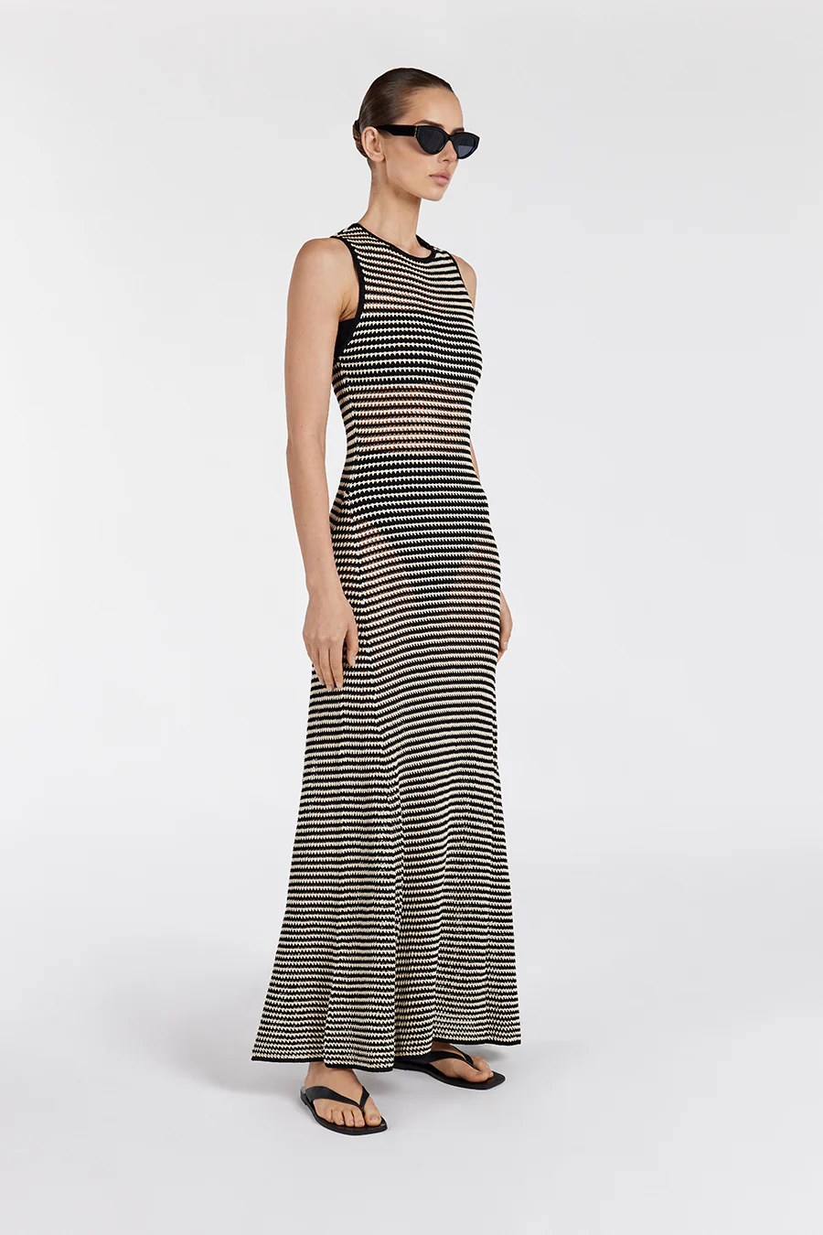 NATE BLACK SLEEVELESS MAXI DRESS - Image 3