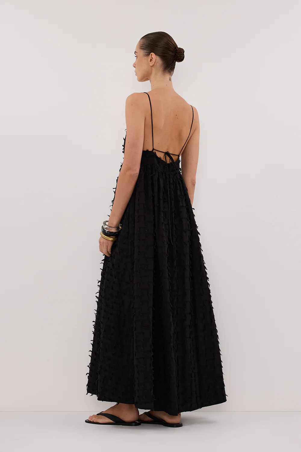 PALOMA BLACK BABYDOLL MIDI DRESS - Image 4