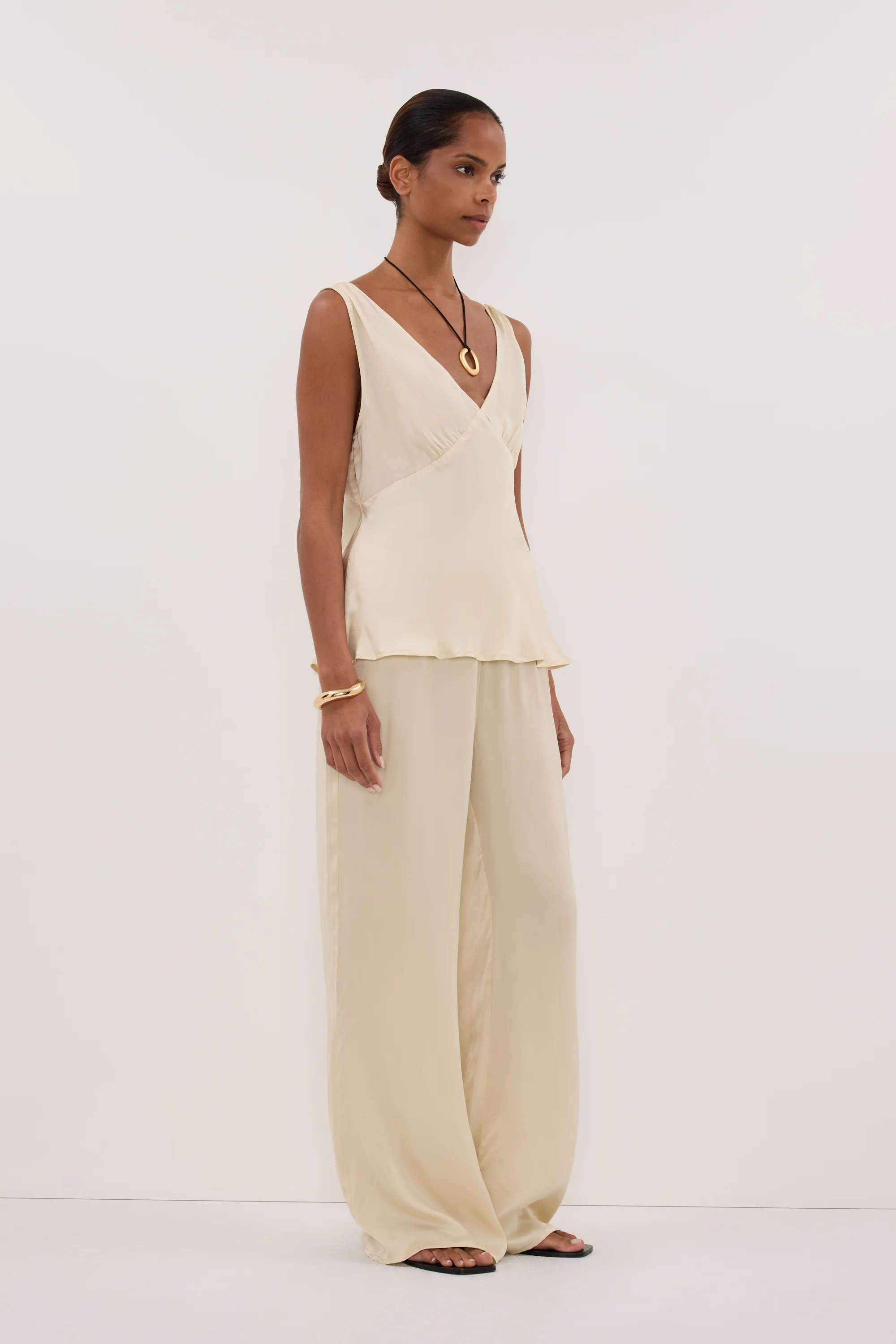 PIPPA STRAW SILK PANT - Image 3