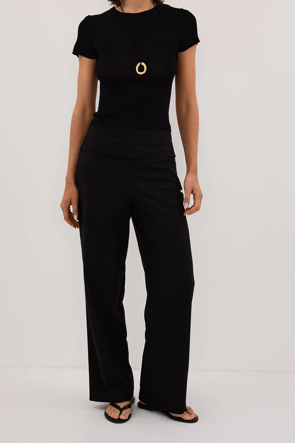 RITA BLACK TAILORED PANT - Image 2