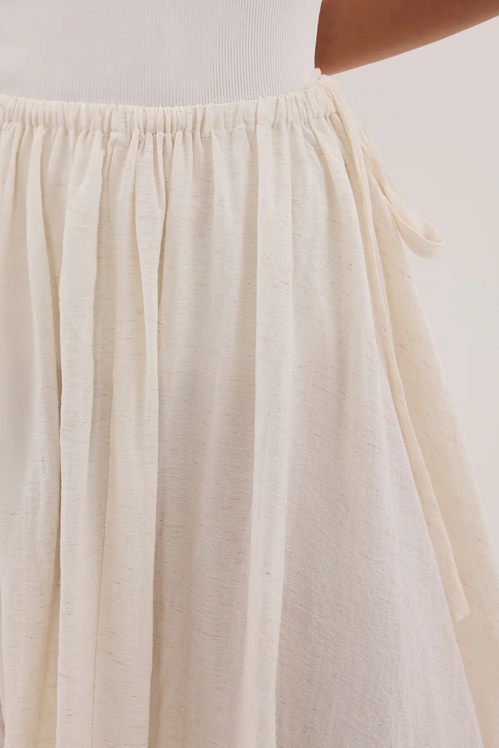 SHANIYA CREAM MARLE BOHO MAXI SKIRT - Image 5