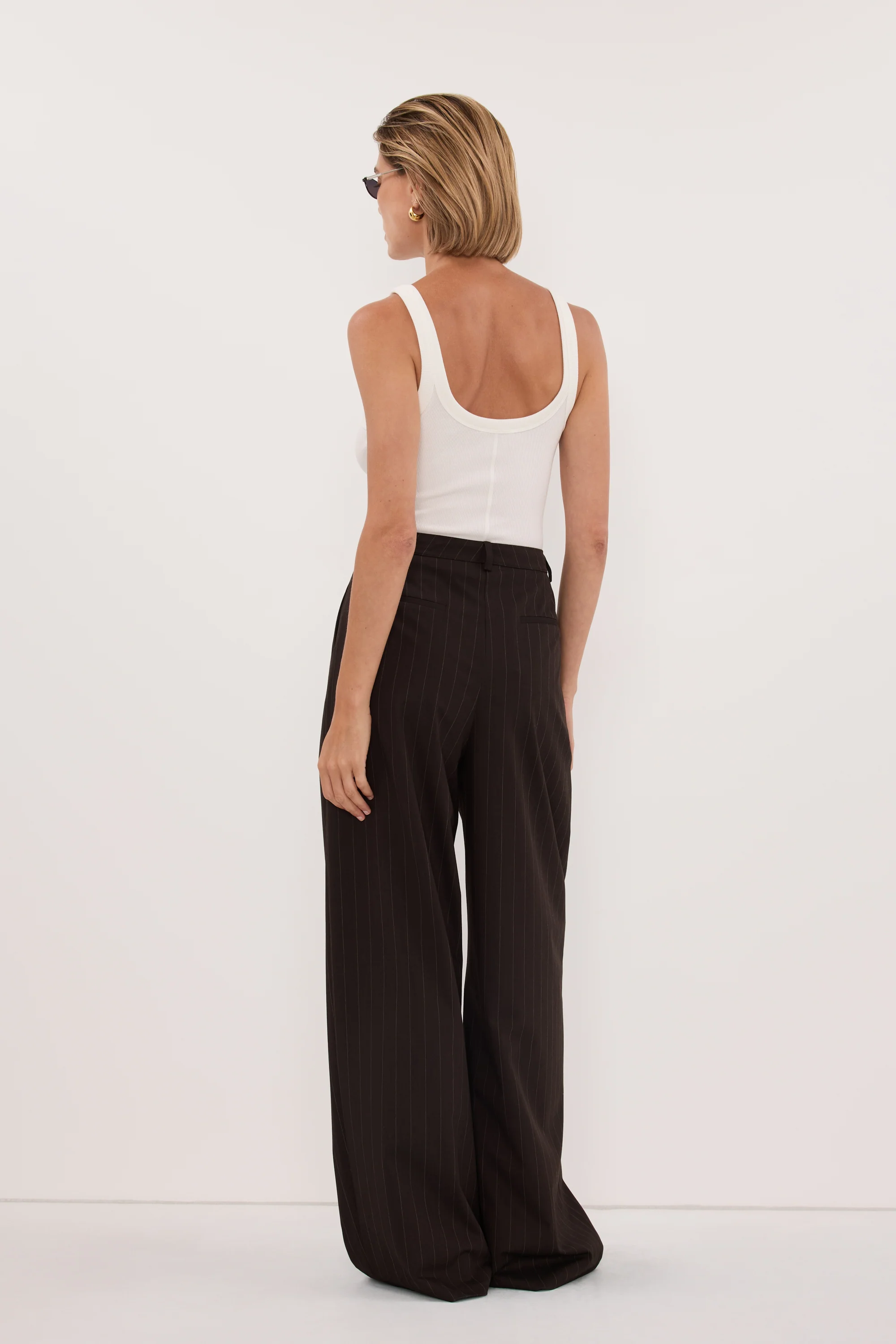 SIAN PEAT CHOC TAILORED WIDE PANT - Image 4