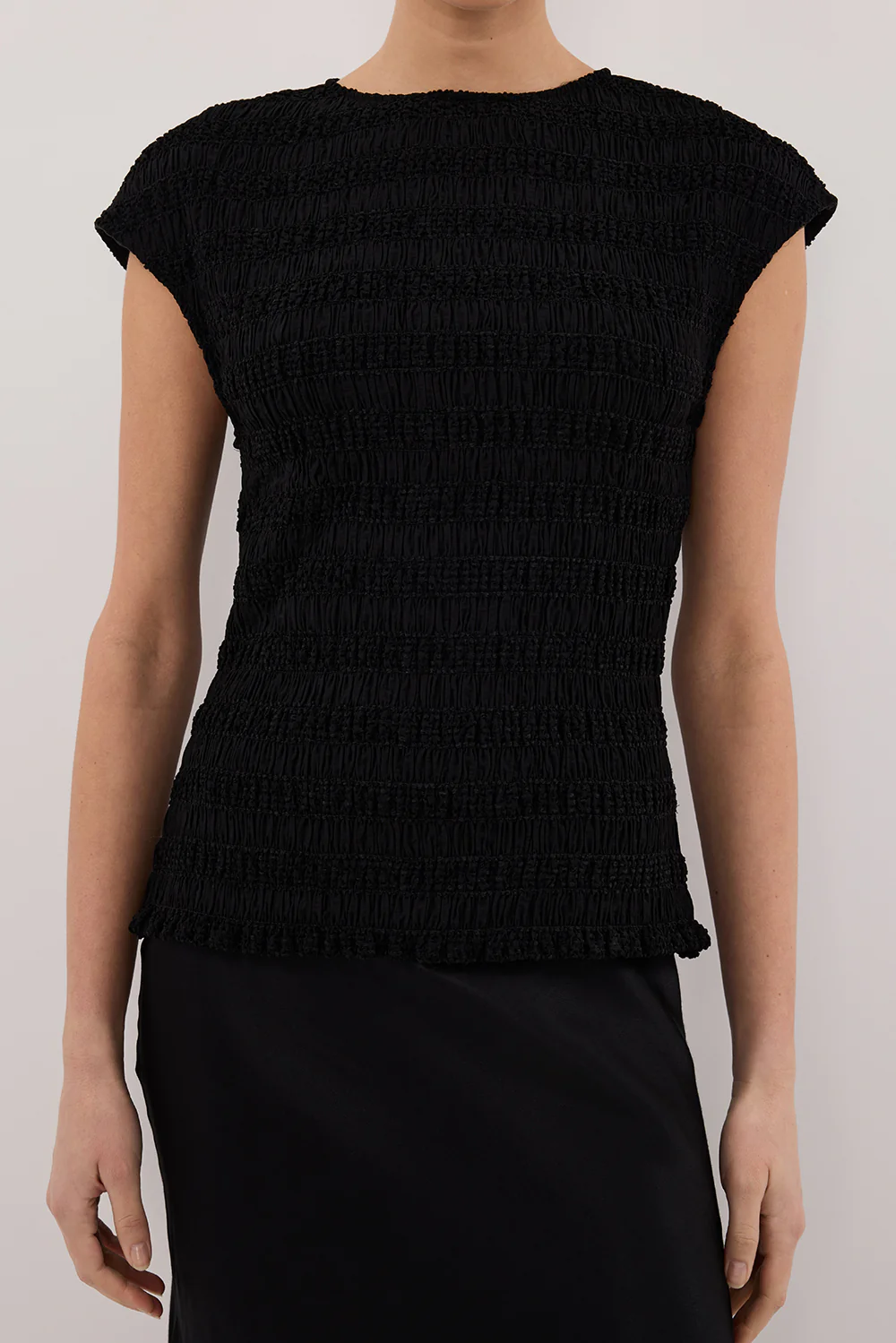 SIERRA BLACK TEXTURED TOP - Image 6