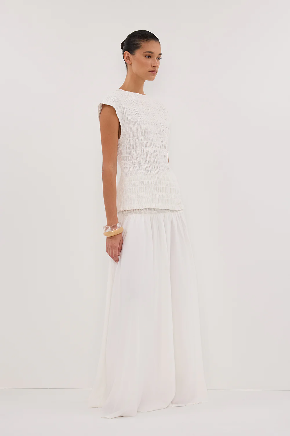 SIERRA WHITE TEXTURED TOP - Image 3