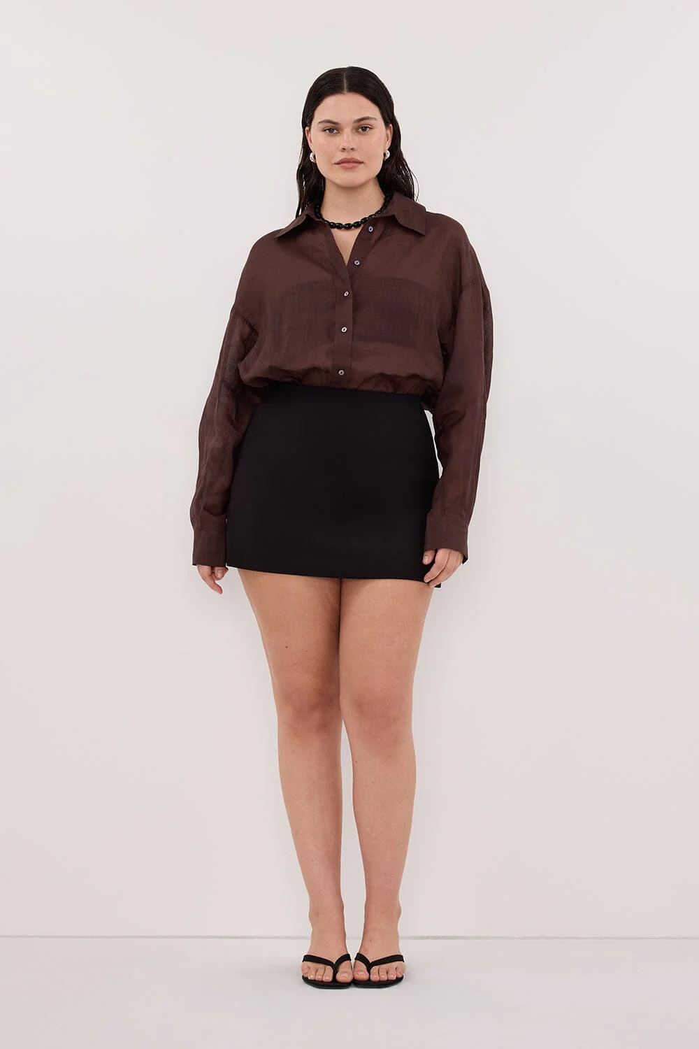 SOHO BLACK TAILORED SKORT - Image 8