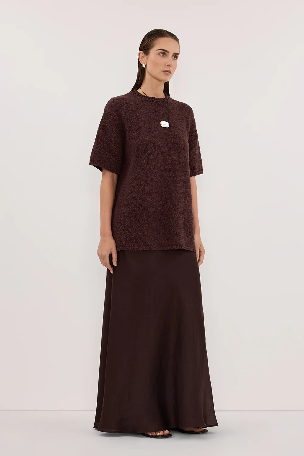 SUE CHOC OVERSIZED KNIT TEE - Image 2