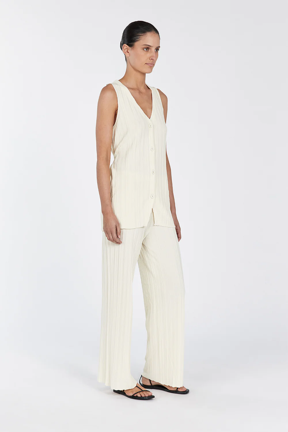 SYLVIA CREAM KNIT PANT - Image 3