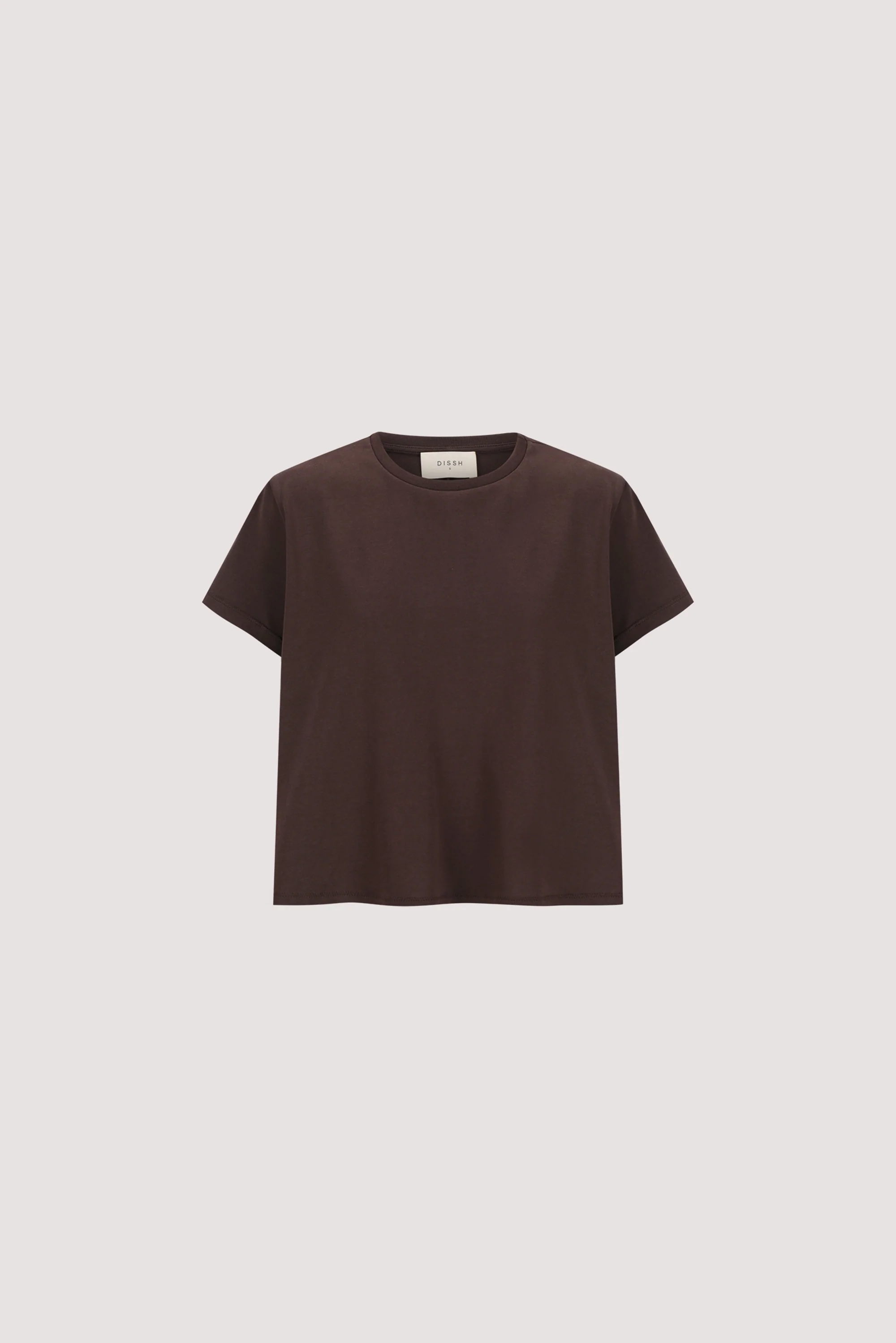 TATUM BITTER CHOC SHORT SLEEVE COTTON TEE - Image 5