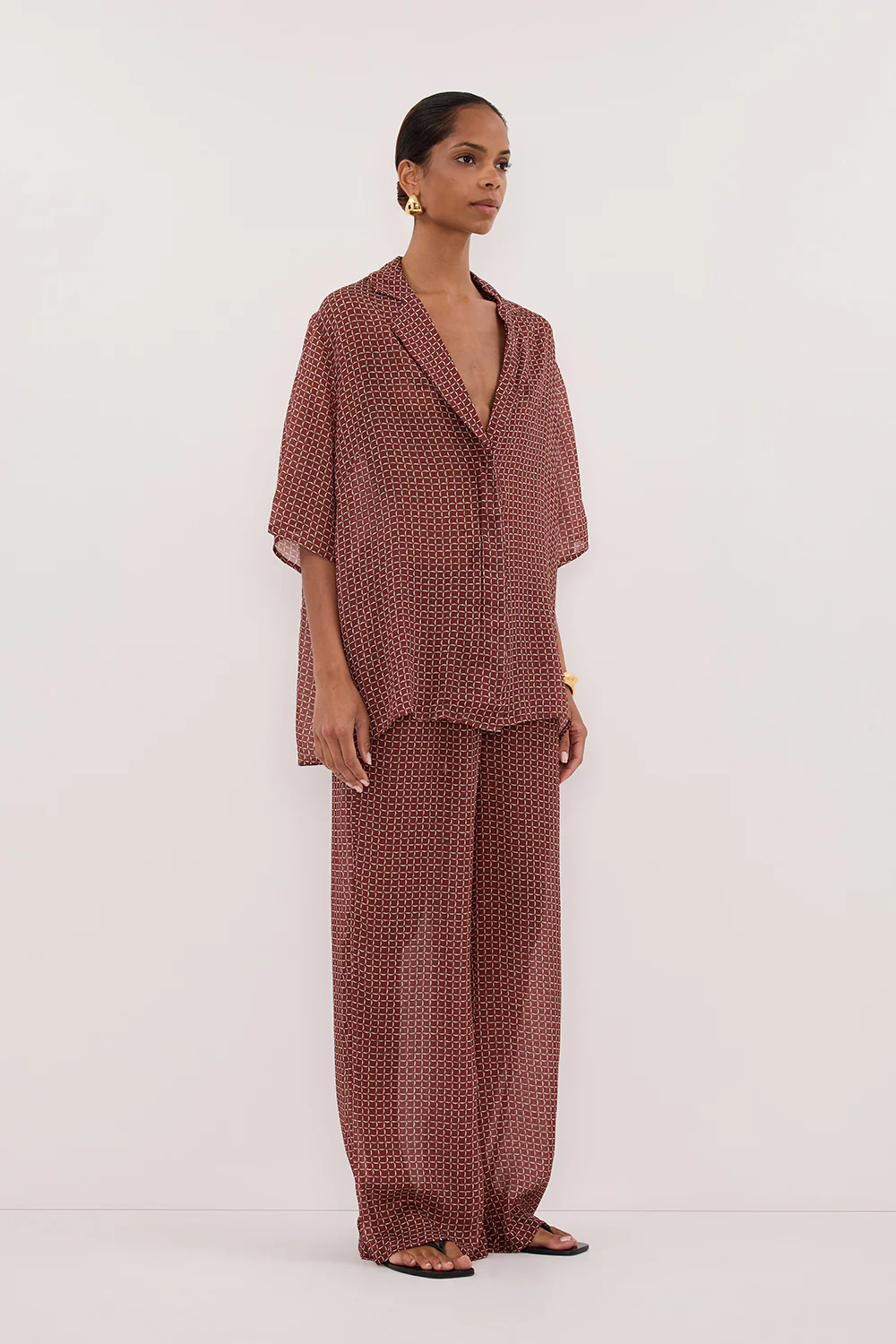 TIA SAHARA MICRO CHECK PANT - Image 3