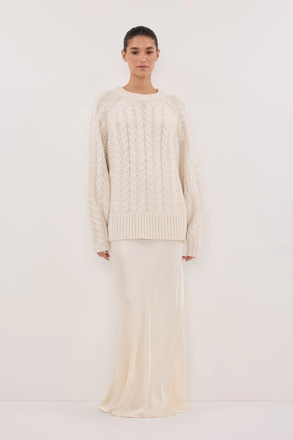 TOM CREAM CABLE LONGLINE JUMPER