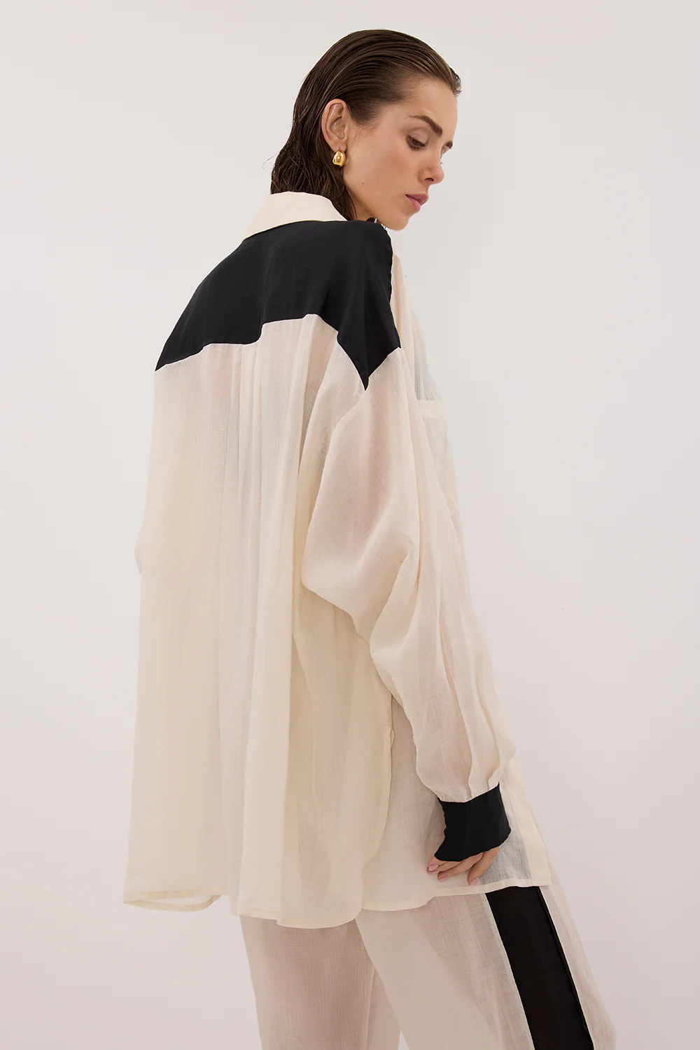 VIVIANNA SANDSTONE RAMIE SHIRT - Image 7